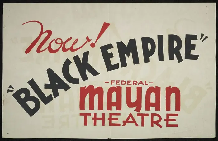 Framed Print : Black Empire, Los Angeles, 1936. Creator: Unknown Framed Print : Black Empire, Los Angeles, 1936. Creator: Unknown