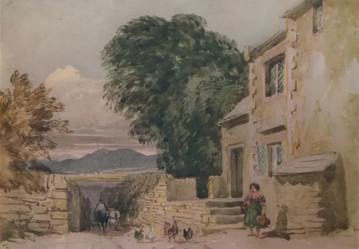 Framed Print : Black Jacks Cottage, Bettws-y-Coed, c1846. Artist: David Cox the elder Framed Print : Black Jacks Cottage, Bettws-y-Coed, c1846. Artist: David Cox the elder