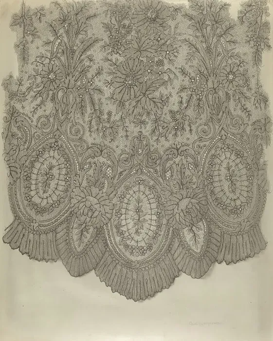 Framed Print : Black Lace, c. 1941. Creator: Carl Buergerniss Framed Print : Black Lace, c. 1941. Creator: Carl Buergerniss