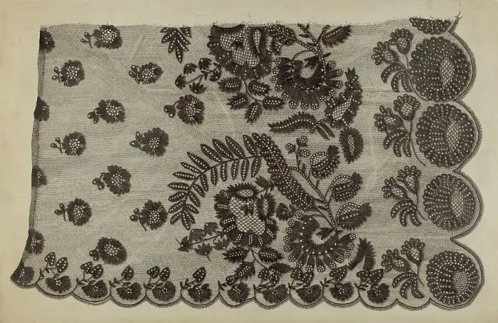 Framed Print : Black Lace Shawl, c. 1939. Creator: Raymond Manupelli Framed Print : Black Lace Shawl, c. 1939. Creator: Raymond Manupelli