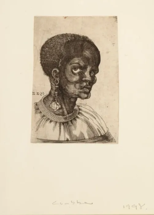 Framed Print : A Black Man in Three-quarter Profile, 1522. Creator: Frans Crabbe van Espleghem Framed Print : A Black Man in Three-quarter Profile, 1522. Creator: Frans Crabbe van Espleghem