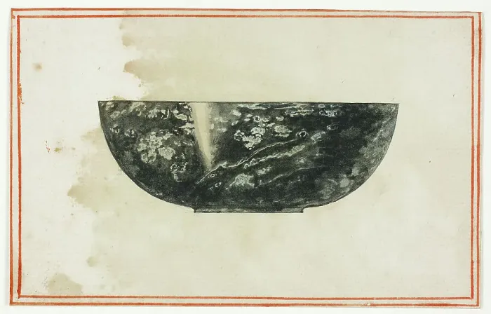 Framed Print : Black Marble Bowl, n.d. Creator: Giuseppe Grisoni