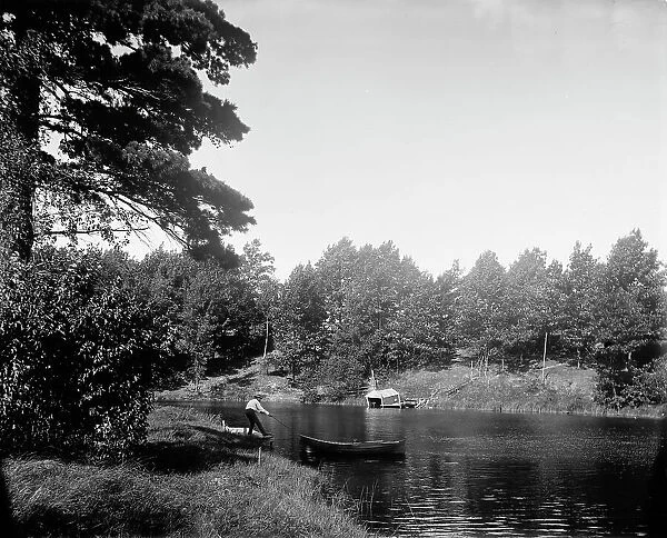 On the Black River near South Haven, Mich. between 1890 and 1901. Creator: Unknown
