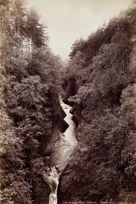 Framed Print : The Black Rock, Novar, 1860-1880. Creator: James Valentine Framed Print : The Black Rock, Novar, 1860-1880. Creator: James Valentine