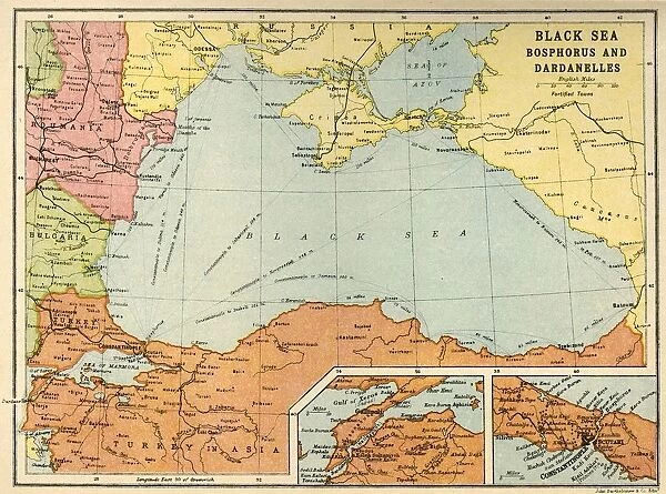 Black Sea: Bosphorus and Dardanelles, c1914, (c1920). Creator: John Bartholomew & Son