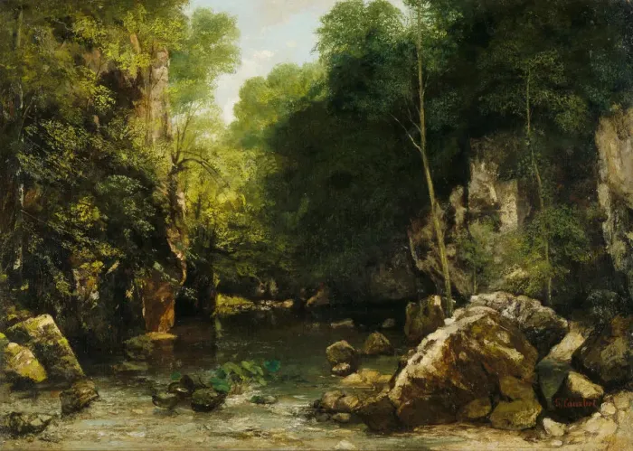 Framed Print : The Black Stream (Le ruisseau noir), 1865 Framed Print : The Black Stream (Le ruisseau noir), 1865