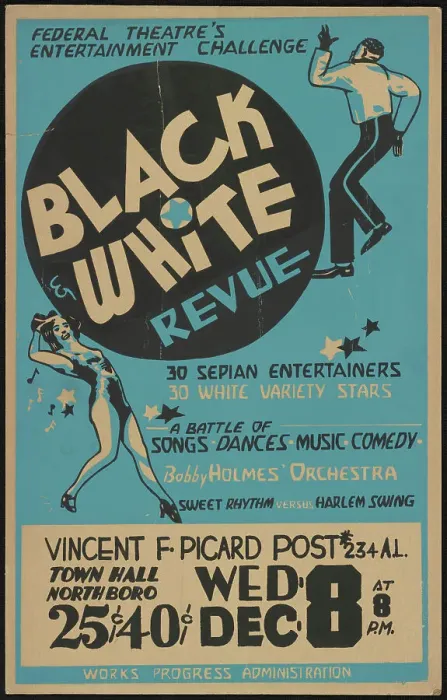 Framed Print : Black and White Revue, [193-]. Creator: Unknown