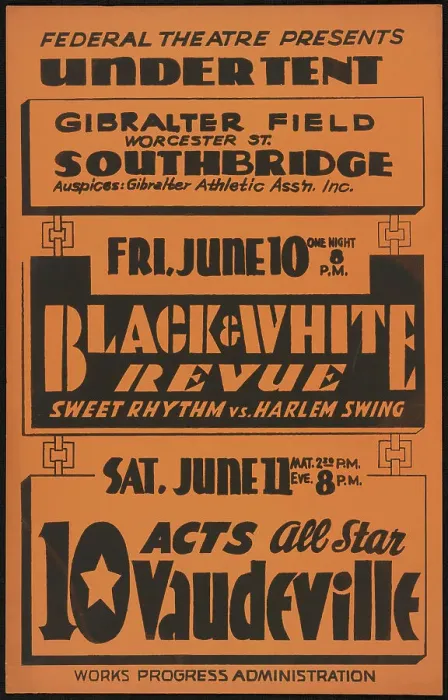 Framed Print : Black and White Revue, [193-]. Creator: Unknown