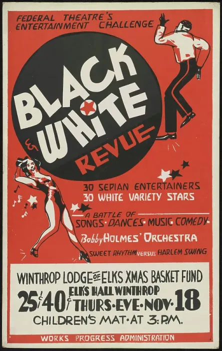 Framed Print : Black and White Revue, [193-]. Creator: Unknown