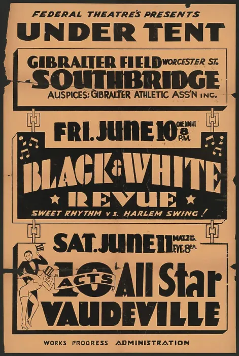 Framed Print : Black and White Revue, [193-]. Creator: Unknown