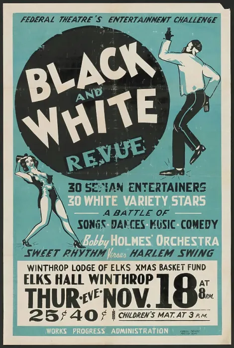 Framed Print : Black and White Revue, [193-]. Creator: Unknown