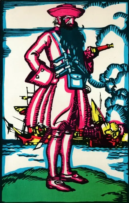 Framed Print : Blackbeard, c1900, (1926). Artist: Edward Wilson