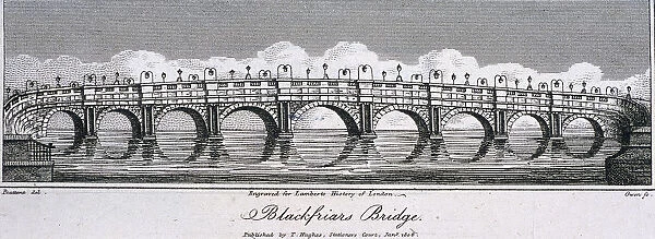 Blackfriars Bridge, London, 1806. Artist: Samuel Owen