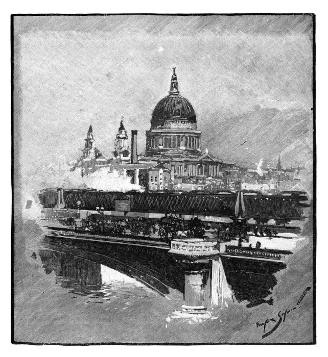 Framed Print : Blackfriars Bridge and St Pauls Cathedral, London Framed Print : Blackfriars Bridge and St Pauls Cathedral, London