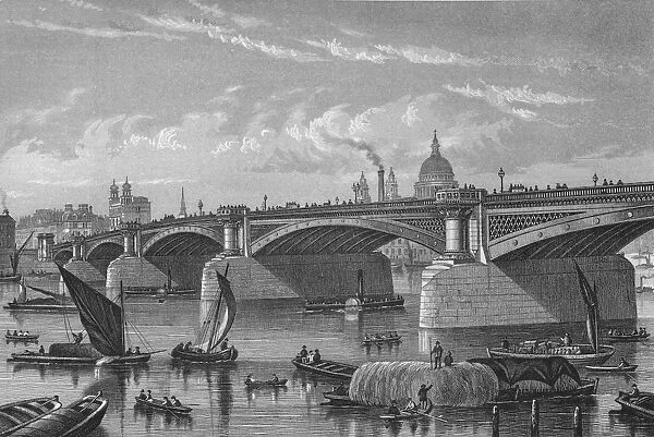 Blackfriars Bridge from the Surrey side, London, c1875 (1878)