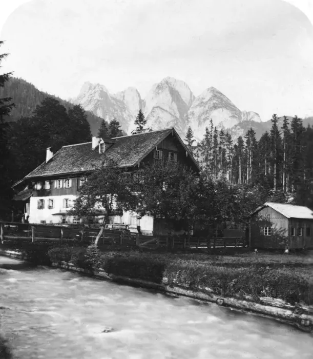 Framed Print : The blacksmiths forge at Gosau, Salzkammergut, Austria, c1900s. Artist: Wurthle & Sons Framed Print : The blacksmiths forge at Gosau, Salzkammergut, Austria, c1900s. Artist: Wurthle & Sons