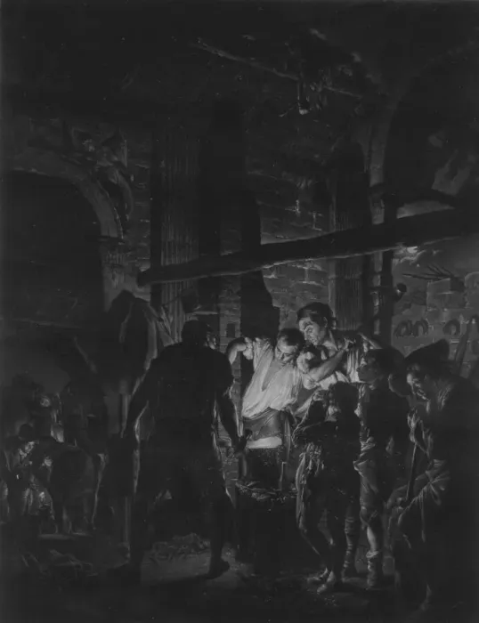 Framed Print : A Blacksmiths Shop, August 25, 1771. Creator: Richard Earlom Framed Print : A Blacksmiths Shop, August 25, 1771. Creator: Richard Earlom