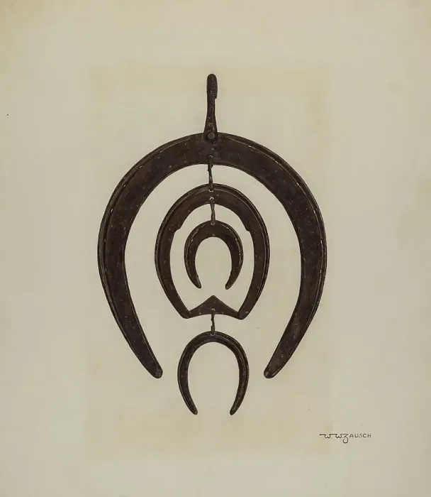 Framed Print : Blacksmith's Sign, c. 1941. Creator: W.W. Zausch Framed Print : Blacksmith's Sign, c. 1941. Creator: W.W. Zausch