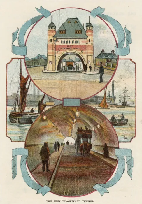 Framed Print : Blackwall Tunnel, London, c1900 Framed Print : Blackwall Tunnel, London, c1900
