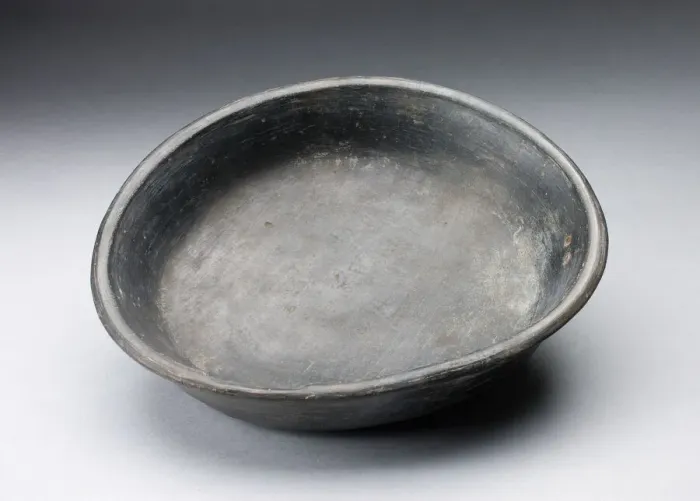 Framed Print : Blackware Plate, A. D. 1000 / 1400. Creator: Unknown Framed Print : Blackware Plate, A. D. 1000 / 1400. Creator: Unknown