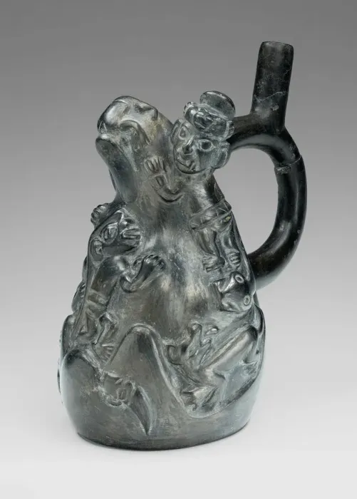Framed Print : Blackware Vessel with Relief Depicting a Scene of Human Sacrifice, 100 B. C. / A. D. 500 Framed Print : Blackware Vessel with Relief Depicting a Scene of Human Sacrifice, 100 B. C. / A. D. 500
