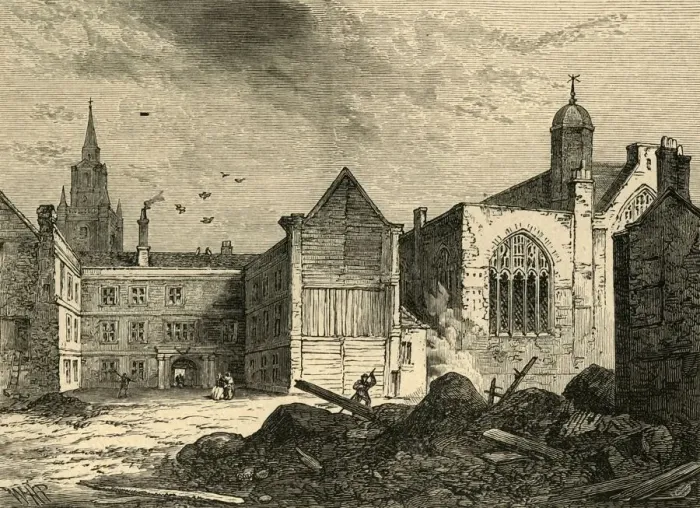 Framed Print : Blackwell Hall in 1812, (1897). Creator: Unknown Framed Print : Blackwell Hall in 1812, (1897). Creator: Unknown