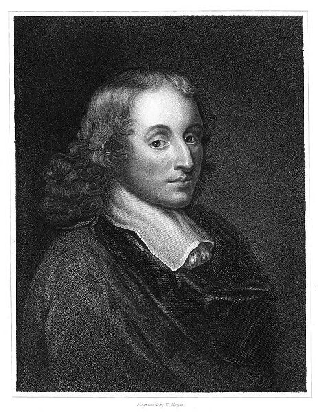 Blaise Pascal, 17th century French philosopher, mathematician, physicist and theologian, c1830. Artist: Henry Meyer