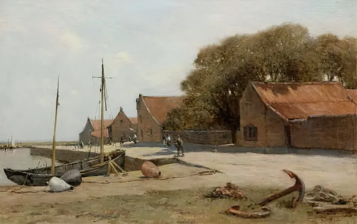 Framed Print : Blakeney, Norfolk, c1880s. Creator: Archibald David Reid Framed Print : Blakeney, Norfolk, c1880s. Creator: Archibald David Reid