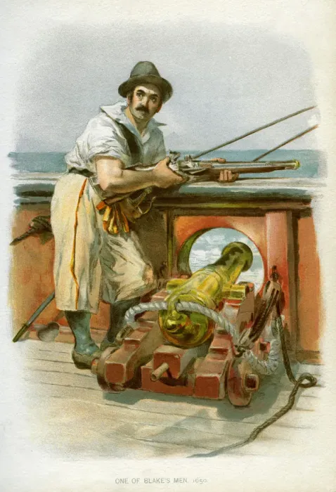 Framed Print : One of Blakes Men, 1650 (c1890-c1893) Framed Print : One of Blakes Men, 1650 (c1890-c1893)