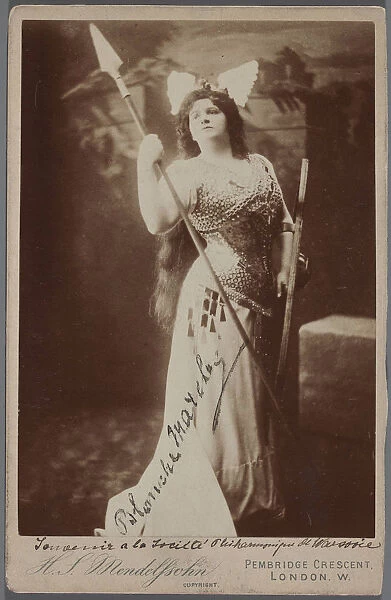 Blanche Marchesi (1863-1940) as Brunnhilde in Die Walkure (The Valkyrie) by R. Wagner, c. 1900