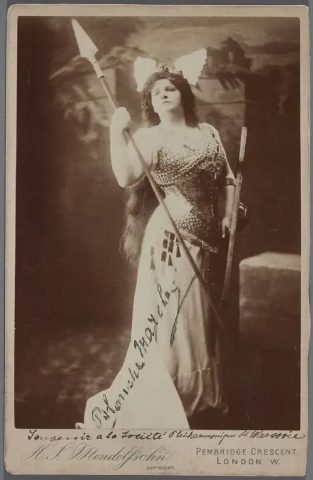 Framed Print : Blanche Marchesi (1863-1940) as Brunnhilde in Die Walkure (The Valkyrie) by R. Wagner, c. 1900 Framed Print : Blanche Marchesi (1863-1940) as Brunnhilde in Die Walkure (The Valkyrie) by R. Wagner, c. 1900