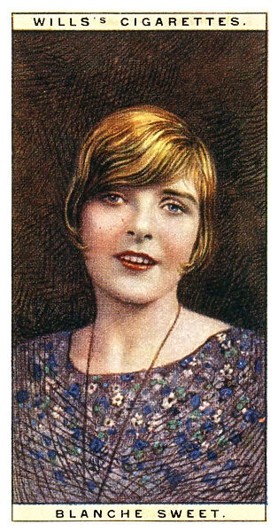 Blanche Sweet (1896-1986), American actress, 1928. Artist: WD & HO Wills