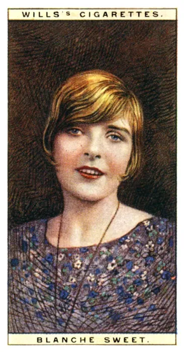 Framed Print : Blanche Sweet (1896-1986), American actress, 1928. Artist: WD & HO Wills Framed Print : Blanche Sweet (1896-1986), American actress, 1928. Artist: WD & HO Wills
