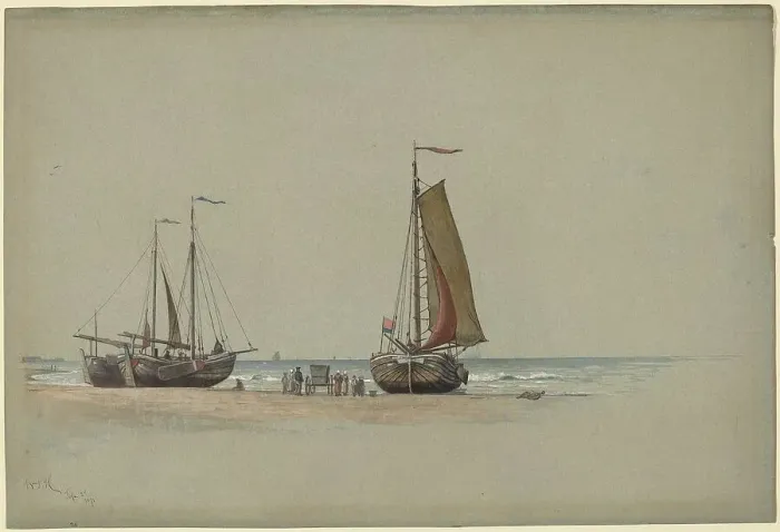 Framed Print : Blankenberge No.3, 1875. Creator: William Stanley Haseltine Framed Print : Blankenberge No.3, 1875. Creator: William Stanley Haseltine