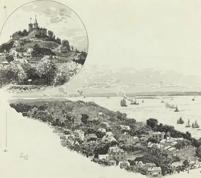 Framed Print : Blankenese, 1893. Creator: Fritz Stoltenberg Framed Print : Blankenese, 1893. Creator: Fritz Stoltenberg
