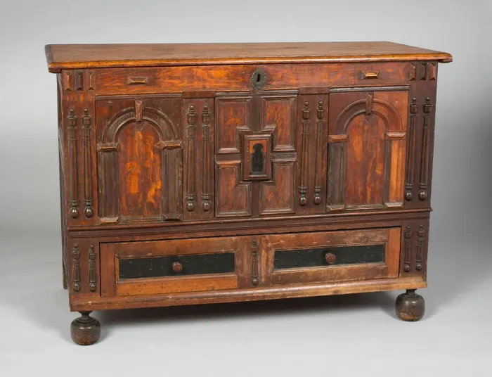 Framed Print : Blanket chest, 1650  /  1700. Creator: Unknown