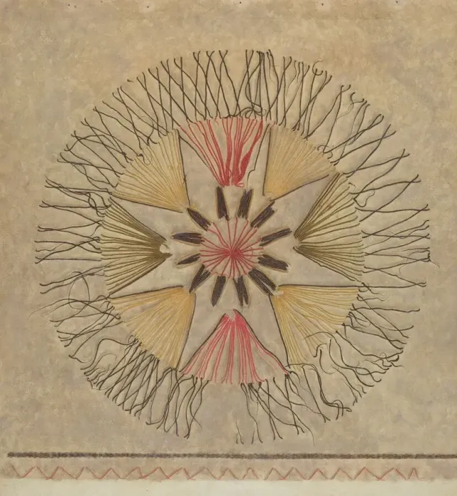 Framed Print : Blanket (Detail), c. 1936. Creator: Alfred Denghausen Framed Print : Blanket (Detail), c. 1936. Creator: Alfred Denghausen