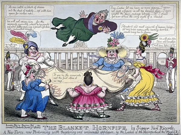 The Blanket Hornpipe... 1820. Artist: WE