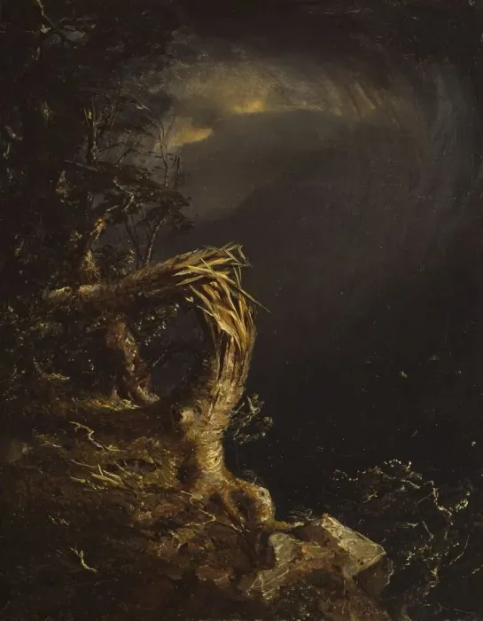 Framed Print : Blasted Tree, 1850. Creator: Jasper Francis Cropsey Framed Print : Blasted Tree, 1850. Creator: Jasper Francis Cropsey