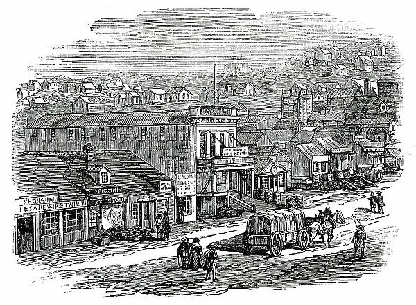 Blay-Place, San Francisco, 1850. Creator: Unknown