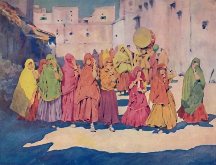 Framed Print : A Blaze of Sun, 1903. Artist: Mortimer L Menpes Framed Print : A Blaze of Sun, 1903. Artist: Mortimer L Menpes
