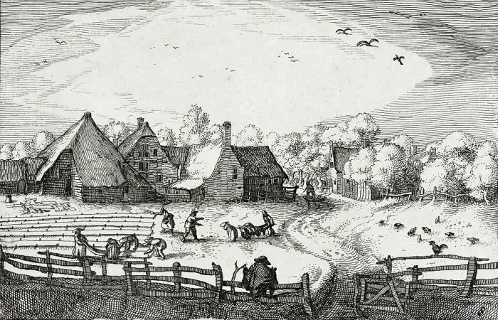 Framed Print : Bleaching Fields Beyond the Haarlem Woods, between circa 1611 and circa 1612. Creator: Claes Jansz Visscher Framed Print : Bleaching Fields Beyond the Haarlem Woods, between circa 1611 and circa 1612. Creator: Claes Jansz Visscher