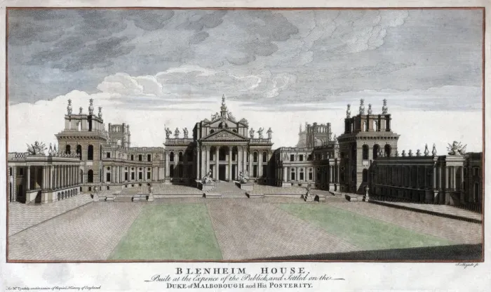 Framed Print : Blenheim House, Woodstock, Oxfordshire. Artist: Mynde Framed Print : Blenheim House, Woodstock, Oxfordshire. Artist: Mynde