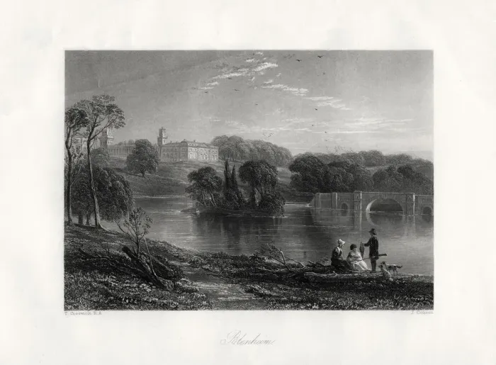 Framed Print : Blenheim, Oxfordshire, England, 19th century. Artist: John Cousen Framed Print : Blenheim, Oxfordshire, England, 19th century. Artist: John Cousen