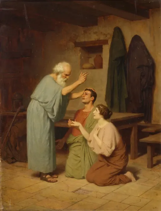 Framed Print : Be blessed!, 1900. Artist: Bakalowicz, Stepan Vladislavovich (1857-1947) Framed Print : Be blessed!, 1900. Artist: Bakalowicz, Stepan Vladislavovich (1857-1947)