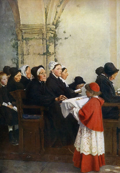 The Blessed Bread, c1879, (1912). Artist: Pascal Adolphe Jean Dagnan-Bouveret