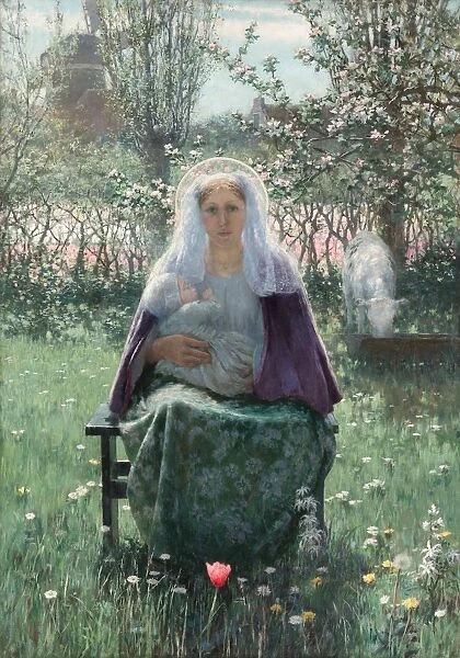 The Blessed Mother, 1892. Creator: George Hitchcock (American, 1850-1913)