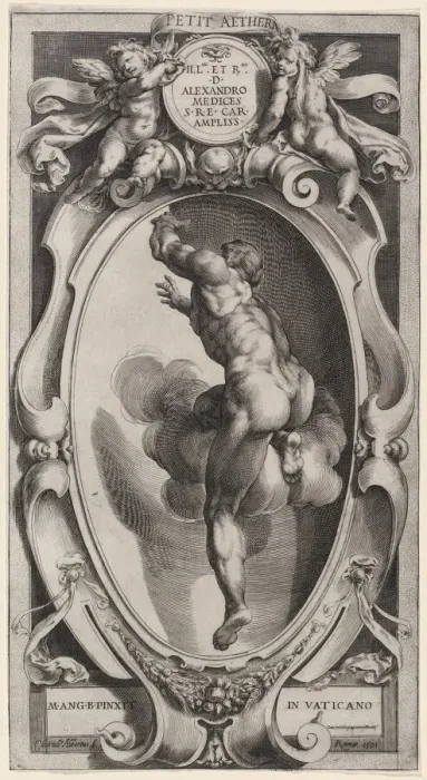 Framed Print : A Blessed Spirit, 1591. Creator: Cherubino Alberti Framed Print : A Blessed Spirit, 1591. Creator: Cherubino Alberti