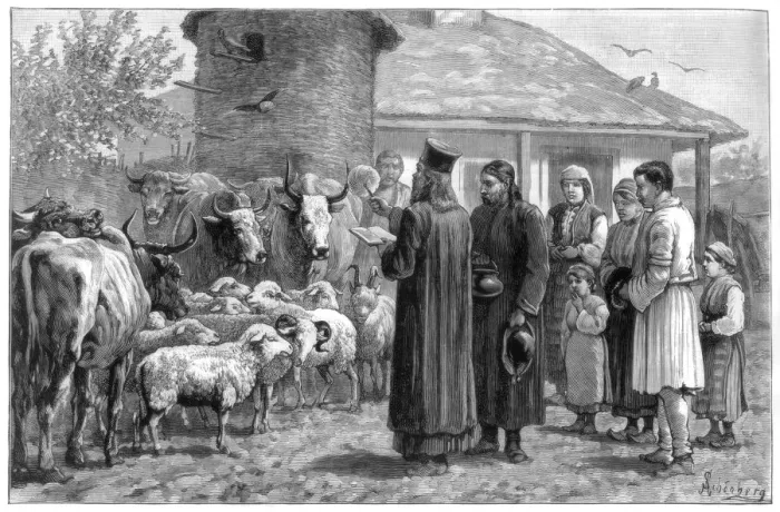 Framed Print : Blessing domestic animals, Bulgaria, 1887 Framed Print : Blessing domestic animals, Bulgaria, 1887