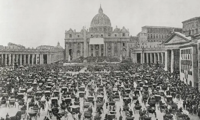 Framed Print : Blessing of Pope Leo XIII, Saint Peter's Square, Vatican City, Rome, Holy Week, 1898 Framed Print : Blessing of Pope Leo XIII, Saint Peter's Square, Vatican City, Rome, Holy Week, 1898